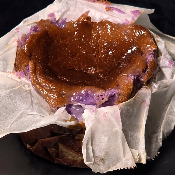 Ube Burnt Basque Cheesecake