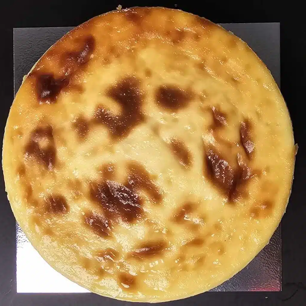 top of a cheesecake