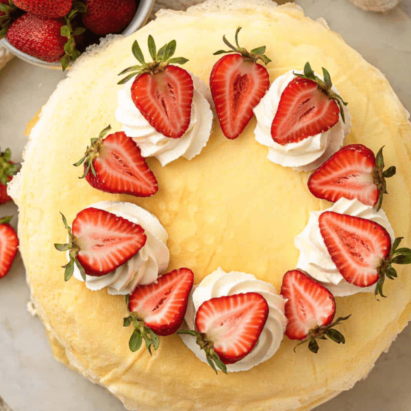 Strawberry Mille Crepe Cake From £85