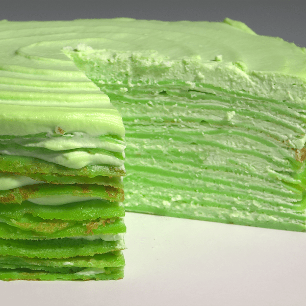 Pandan Mille Crepe Cake From £85