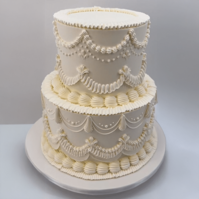 Two-Tier Lambeth Wedding Cake From £650