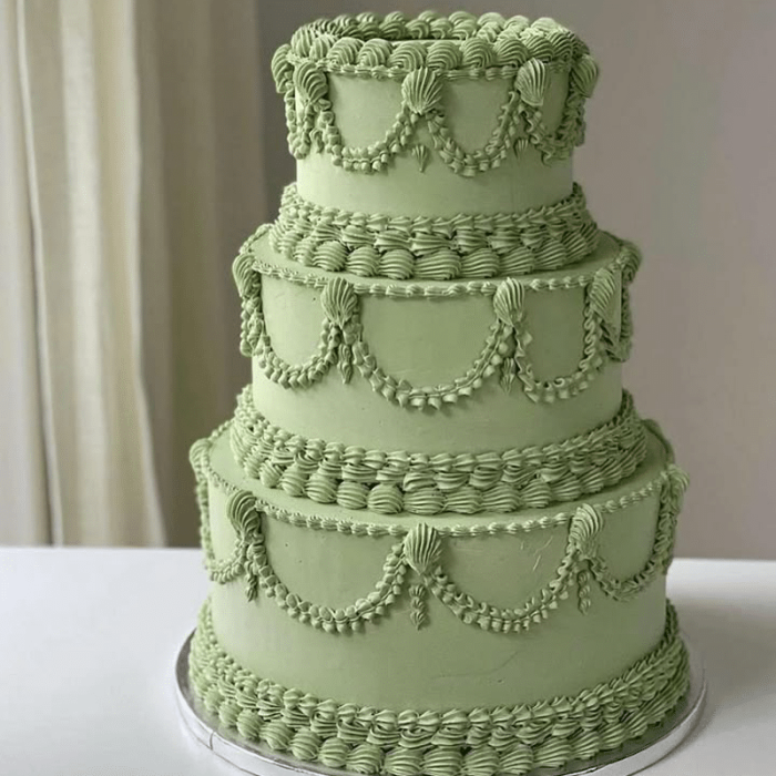Matcha Vintage Wedding Cake From £2799