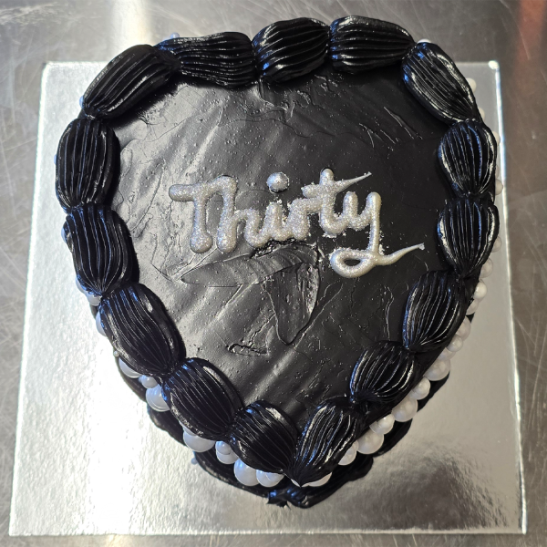 Black Cocoa Velvet Lambeth Heart Cake From £185 3 Black Cocoa Velvet Lambeth Heart Cake From £185