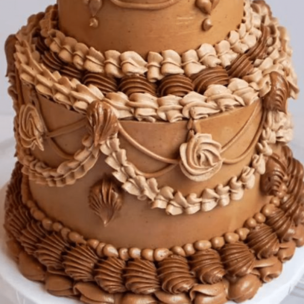 Belgian Chocolate Lambeth 2 tier Wedding Cake From £950 2 Belgian Chocolate Lambeth 2 tier Wedding Cake From £950