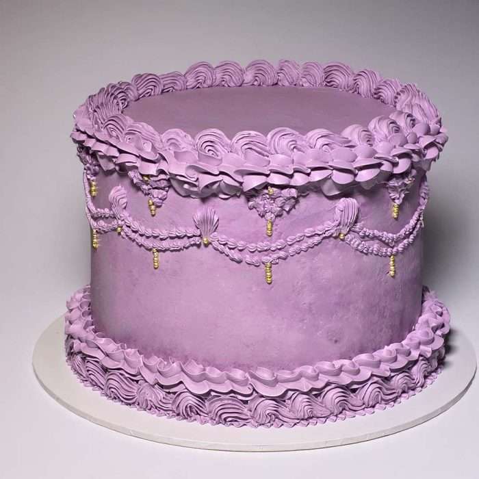 Ube Tall Lambeth Chiffon Cake From £325