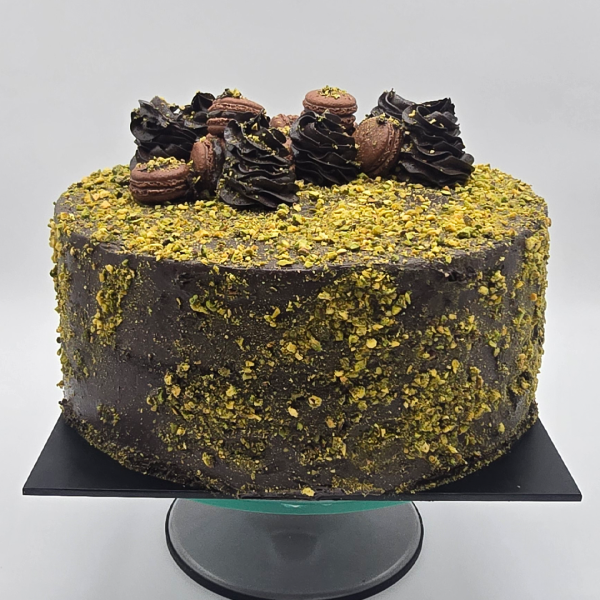 Our Couture Chocolate Pistachio Cake