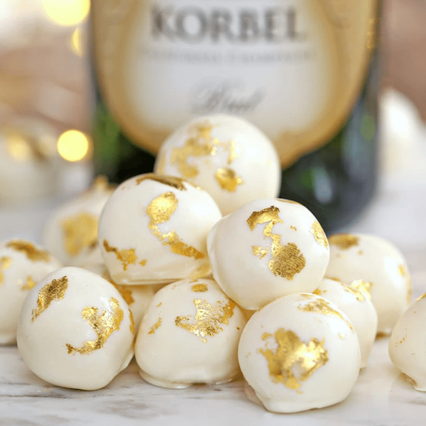 Champagne White Chocolate Truffles From £55