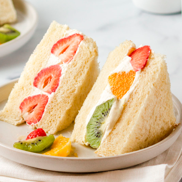 Japanese Fruit Sando Sandwich