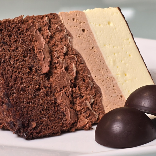 Triple Chocolate Mousse Cake