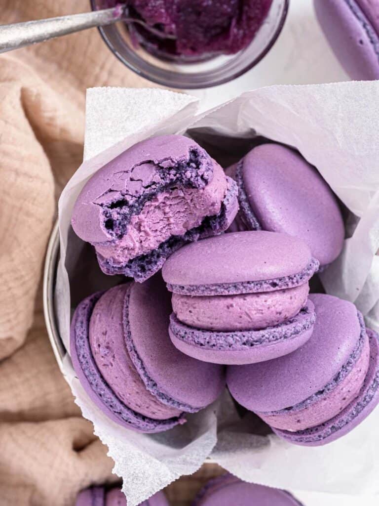 Ube Macarons