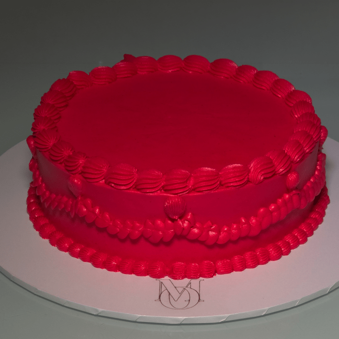Red Velvet Short Lambeth Cake