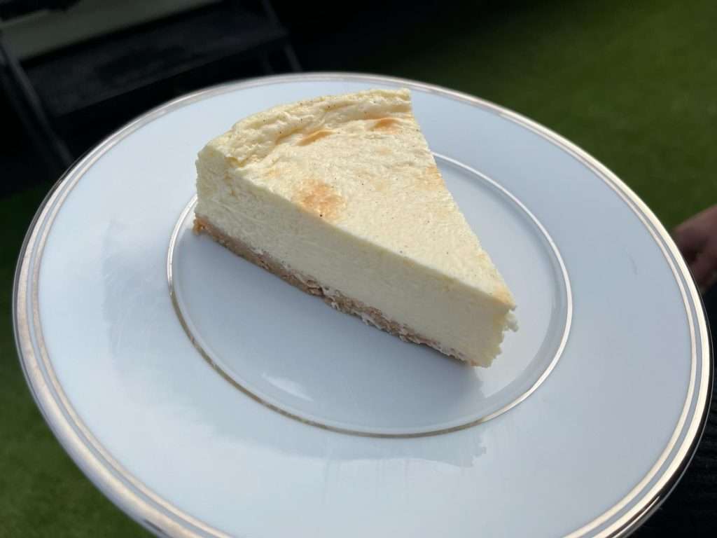 our cheesecake photographed on set at Shepperton studios for Jay Kelly Filming
