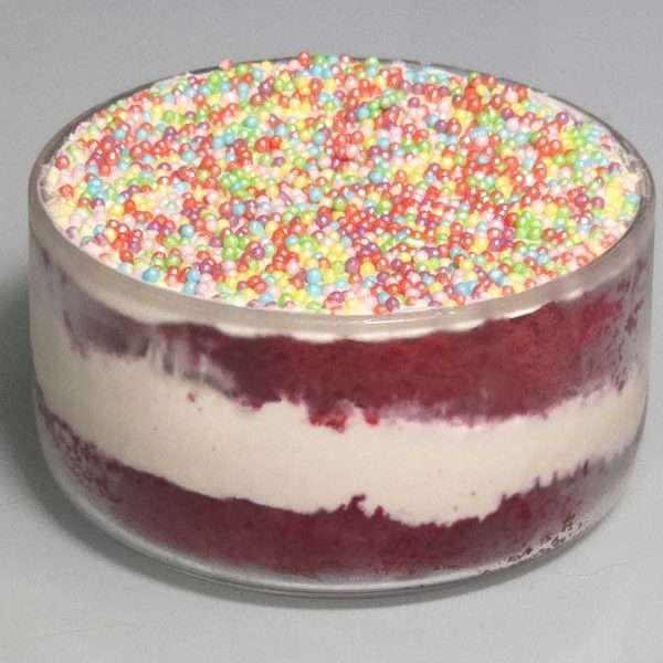 Red Velvet Chiffon Dot Cake 1 Red Velvet Chiffon Dot Cake