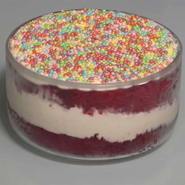 Red Velvet Chiffon Dot Cake 5 Red Velvet Chiffon Dot Cake