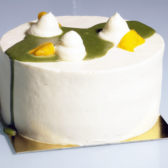 Mango Matcha & White Chocolate Chiffon Cake From £85