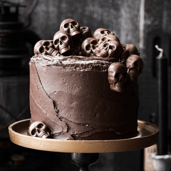 Chocolate Skull Cake From £110